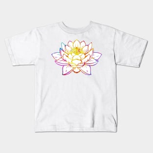 Watercolor Lotus Kids T-Shirt